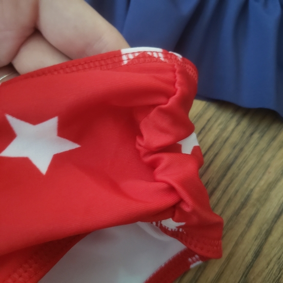 Cat & Jack‎ Unicorn Ruffle Rashguard Swim Set NWT - Picture 3 of 7